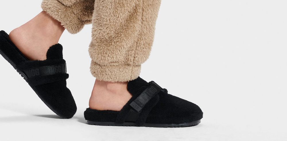 Ugg Slippers Canada - Ugg Men's Fluff It Black